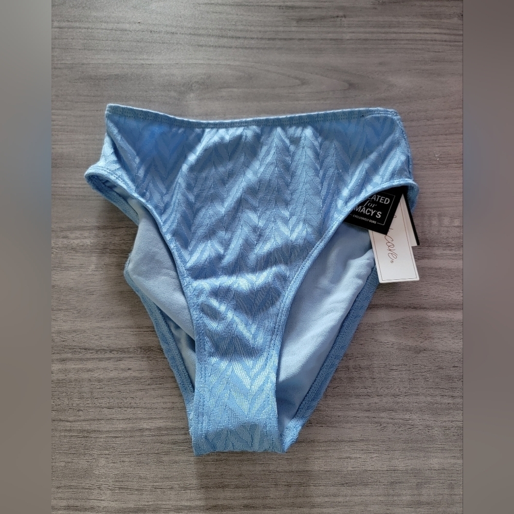 Salt + Cove Sky Blue Textured Bikini Bottom NWT
